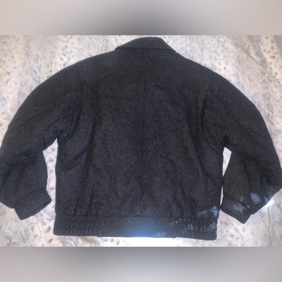 Vintage 100% Wool Charcoal Peter England Jacket - Picture 7 of 9